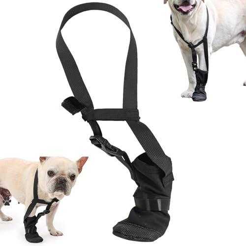 Chaussette de Protection en Silicone pour Chien,Chaussures pour Chien,Botte de Protection pour Chien,Chirurgical Housses de Protection des blessures,Bottes de Protection pour Petits Moyens Chiens (M)