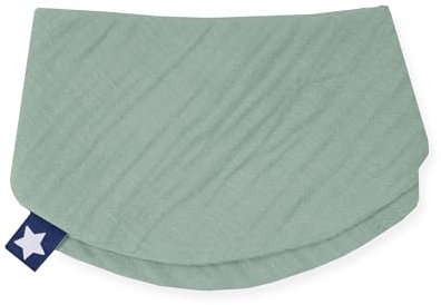 Julius Zöllner Halstuch aus 100 Prozent Musselin-Baumwolle, 40/17 cm, OEKO-TEX STANDARD 100, Made in Germany, Grün