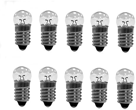 E10 12V DC Glühlampe Glühbirne Miniatur Schraubfuß