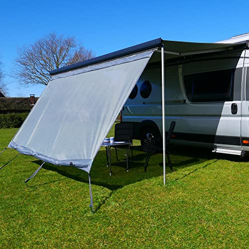 your GEAR Sun & Rain Blocker - Markisenvorderwand & Seitenwände für Markise - div. Größen - UPF 50+ Schutz, 5000 mm Wassersäule, 3 Keder mit Ø 4,3 6,2 und 7 mm, Vorderwand Breiten von 240 bis 480 cm