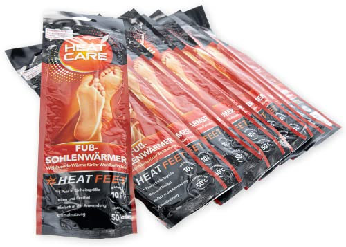 AKTIVHANDEL Set mit 24 Paar Heat FEET Wärmesohlen für Schuhe, Heizsohlen, Fußwärmer ohne Strom, wärmende Sohlen, warme Einlegesohlen, perfekt für Winter inkl. Einkaufswagenchip