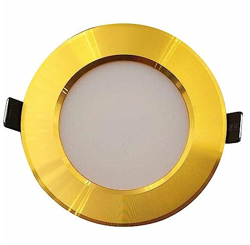 FROIDEXG Foco Empotrable LED Dorado De 6 Pulgadas Foco Empotrable Foco Empotrable Lámpara De Techo con Atenuación De 3 Colores Luces De Orificio Comerciales para El Hogar 1 Paquete