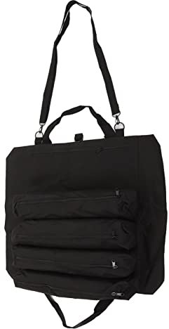 KOSDFOGE Roll Up Werkzeugtasche, Mehrzweck Werkzeugtasche Tragbar mit Mehreren Taschen Zum Aufhängen Faltbarer Schraubenschlüssel Aufbewahrungsträger, für Mechaniker(Schwarz)