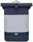 OAK25 Rolltop Rucksack Damen & Herren Dunkelblau - Commute M - Reflektierender Fahrradrucksack - Hohe Sichtbarkeit & Sicherheit - Fahrrad Daypack mit Laptop Fach - Wasserabweisend