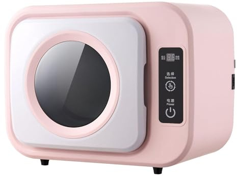 X&Z-XAOY Mini Sèche-Linge Compact À Évacuation Sèche-Linge Portable Autoportant De Table Sèche-Linge Électrique Mini Sèche-Linge À Essorage Parfait pour Une Utilisation sur Le Comptoir (Color : Pink)