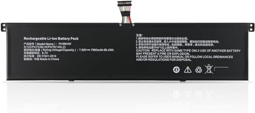 BLESYS R15B01W R15BO1W Batteria per Xiaomi Pro GTX 15.6 pollici TM1701 171501-AL/AF/AQ 181501-AB/AD/AE/FA Notebook Serie [7.6V 7900mAh/60Wh]