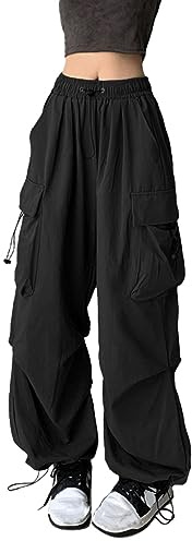 YINGWIN Joggingbyxor dam baggy cargobyxor dam streetwear gotiska kläder dam