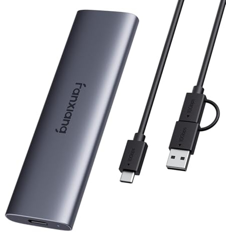 fanxiang Externe SSD 2TB Festplatte Bis zu 1000MB/s, USB 3.2 Gen 2 Typ C, Professional Externe SSD, Zuverlässiger Speicher für Desktops, Laptops, PC, XS Windows PS1008