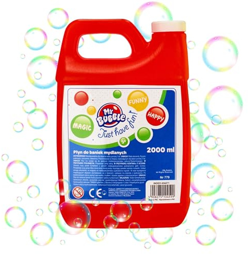 sarcia.eu Liquido per Bolle di Sapone, Bolle di Sapone, Grande capacità Contenitore My Bubble 2L (2L)