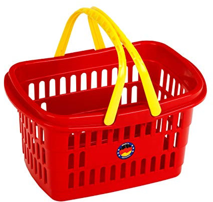 Theo Klein 9692 Einkaufskorb I Robuster Korb aus hochwertigem Kunststoff I Praktischer, kindgerechter Griff I Maße: 26,5 cm x 17,5 cm x 14 cm I Spielzeug für Kinder ab 2 Jahren