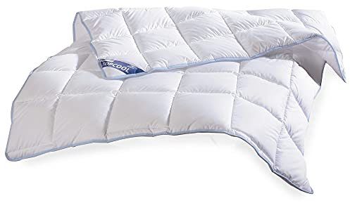 moebel-eins Duo TOPCOOL Steppbett 135x200 cm Karo-Steppung, extra warm