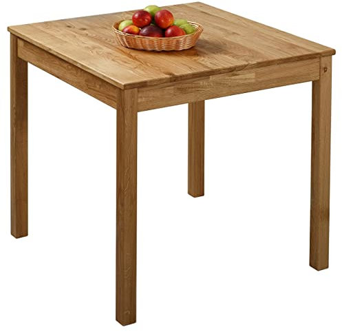 Krok Wood Esstisch Tomas aus Massivholz (Eiche, 75 x 75 x 75 cm)