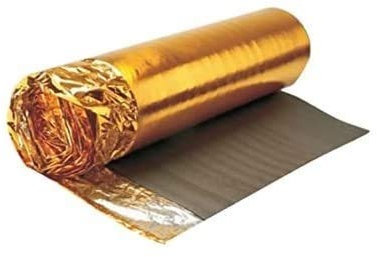 15m2 Roll - AcuStick® Supreme 6mm Gold Underlay for Wood or Laminate Flooring - Free Barrier Tape