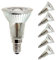 NCC-Licht 5 x LED Leuchtmittel Glas Reflektor PAR16 5W = 40W E14 350lm JDR warmweiß 2700K Retrofit flood 38° (5 Stück)