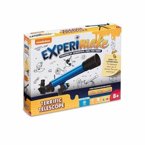 Nickelodeon Experimake Terrific Telescope For Children From 8 Years Stars Watching Kids Telescope Sky Watching Star Gazing Night Sky Science Learning Children Discovery Toys Gift