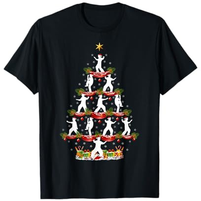 Tai Chi Martial Arts Xmas Lighting Tai Chi Christmas Tree T-Shirt