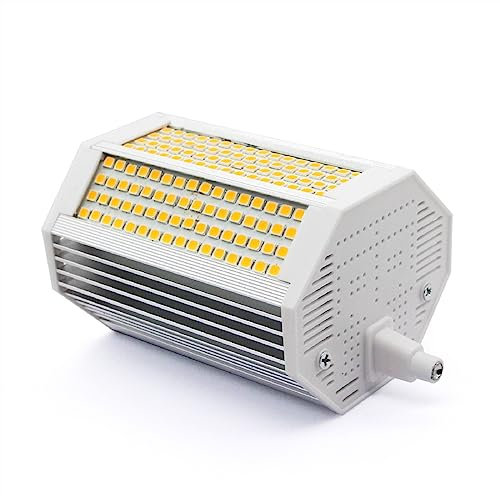 ALQFFHL R7s LED 118mm Bombilla Regulable 50W, Luces de Inundación Tipo J de Doble Extremo (Equivalente a 500W Halógeno T3), 3000K 4000 Lúmenes, Lámparas de pared/seguridad/suelo (Blanco Cálido)