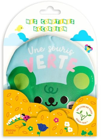 Comptines tissu accordéon - une souris verte