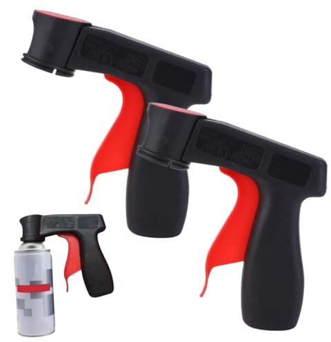 Yajumgato Pistola pulverizadora de aerosol, adaptador de gatillo, herramienta de mango para latas de pintura, cajas de laca