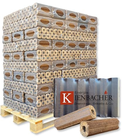 960kg Palette PiniKay !Sonderaktion! Hartholzbriketts aus Reiner Buche- und Eiche Heizprofi Brenn Kamin Ofen Heiz Holz Gluthalter Premium Holzbriketts | Energie Kienbacher