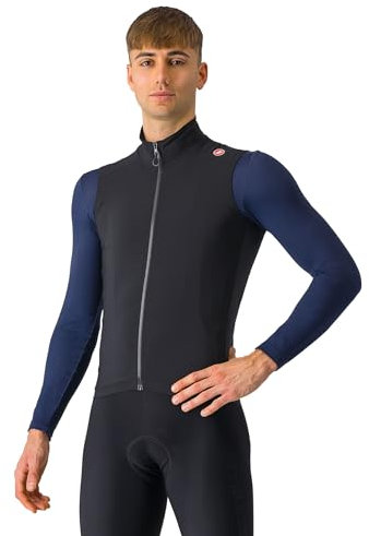 CASTELLI Men’s Espresso Vest, Windproof Shell Vest for Road Cycling & Gravel Biking, Light Black, 3XL