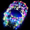20 Diademas LED para la Cabeza, Corona de Flores Multicolor, Guirnalda de Pelo Con 3 Modos de Iluminación, Accesorios para el Pelo para Bodas