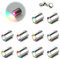 10 Pack Small Spotlight Battery Operated LED Lights, Warm White LED Wireless Miniature Spot Light for Artwork Painting,Jewelry Showcase Display,Closet,DIY Hand Craft (Multicolor Changing)