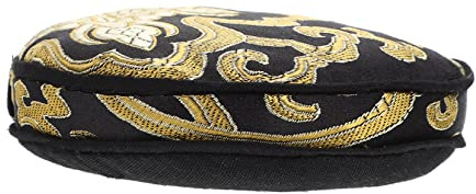 TOYANDONA Almohadilla Adecuado Algodón de Negro Tibetano para Cuenco Cuencos Ligera y Redonda Diseño Tradicional Uso Sonoros para Decoración Templos Budistas