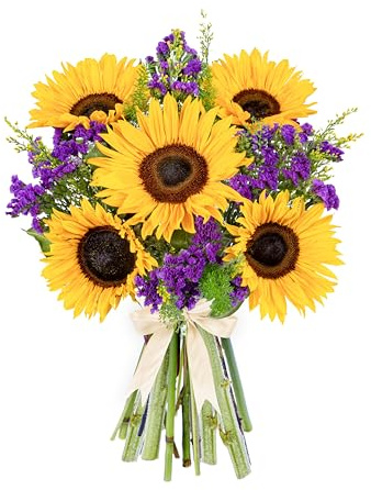 Beautifully Hand-Arranged Fresh Sunflower Bouquet: Delivered for Birthdays & All Occasions!