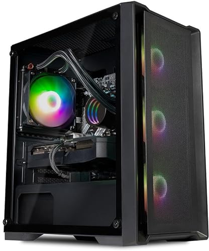 Median Scan PC de Jeu refroidi par Liquide | RTX 5060 Ti 16 Go | Ryzen 7 8700F 8 cœurs | 32 Go de RAM | SSD M.2 1 to | Éclairage RVB Dynamique | WiFi | Streaming Ready | Windows 11