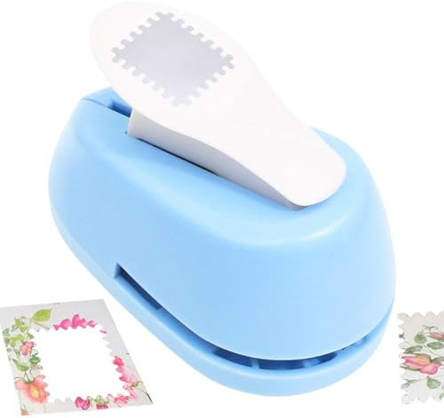 Perforadora cuadrada, estampador, perforadora de motivos, perforadora de pestañas, perforadora de etiquetas, troqueladora para manualidades, etiquetas de índice caseras, álbumes de recortes, cuadrado