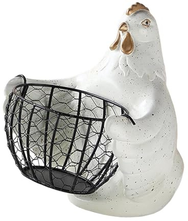 Allayu Cesta multifuncional para huevos de Para gallina, ideal para guardar en la cocina, resistente y creativa, ideal para encimeras, cestas para recoger huevos, resistente a la oxidación.