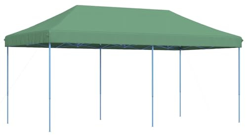 vidaXL Tenda Party 292 x 580 x 315 cm Verde Tessuto Oxford