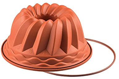 silikomart 193228 Backform Gugelhupf, inkl. Safe-Ring, Terracotta