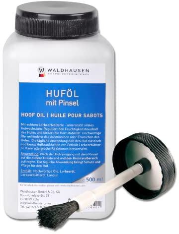 WALDHAUSEN Huföl mit Lorbeeröl, mit Pinsel, 500 ml, grün