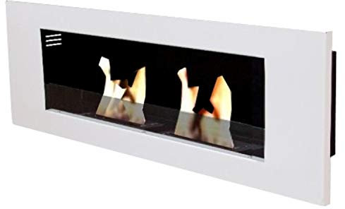Kaminbau Mierzwa Ethanol und Gelkamin Kamin Modell Paris Deluxe Royal (Weiß)