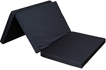 Premium Schlafauflage für V-Klasse und Marco Polo mit Küchenzeile | Klappmatratze 200x108x8cm, Schwarz | Faltbare Matratze für Bus, Faltmatratze Camping