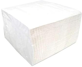 We Can Source It Ltd - 33cm White 2-Ply Luncheon Napkins – 4-Fold Square, White Paper Napkins – Soft, Recyclable & Biodegradable for Restaurants, Cafés, Party & Catering Supplies - Pack of 250