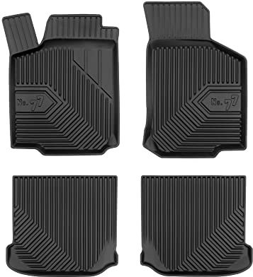 FROGUM No.77 Alfombrillas para Coche Alfombras para Seat Leon I 1995-2005, para Toledo II 1999-2004, para Skoda Octavia I 1996-2010, para VW Golf IV 1997-2006, para New Beetle 1998-2010 | Borde Alto