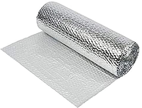 Autocollant Aluminium Imperméable Pour Isolation Thermique Double Film Bulle Isolation Isolant Thermique En Feuille Aluminium Isoler Isolation Pour Radiateur Sol Toit Mur Bureau ( Size : 1x10m )