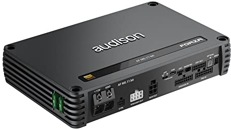 Audison AF M5.11 bit – Amplificatore 5 Canali con DSP a 11 Canali, 1200W RMS, Classe D, Hi-Res Audio 24bit/96kHz, Integrazione OEM Avanzata