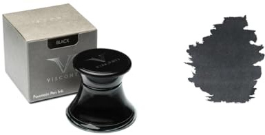 Calamaio in vetro Visconti Nero 50ml