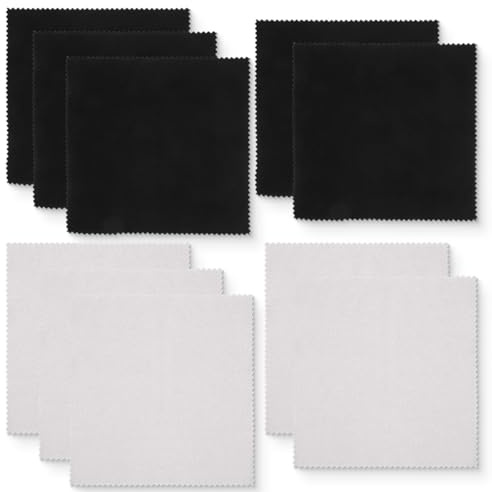 BDEPSTR 10pcs Chiffons de nettoyage en microfibre, Chiffons de nettoyage de lunettes, pour lunettes, écrans, tablettes, verres