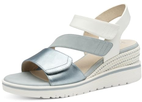 Jana Coshy Sandales Femme Plates avec Fermeture Velcro Sportives