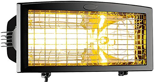 Semptec Urban Survival Technology Heizstrahler Balkon: Infrarot-Außen-Heizstrahler mit Goldröhre, 1.500 W (Versandrückläufer) (Infrarot Außenbereich, Wand außen, Wandhalterung)