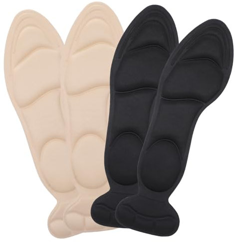 Giantree 2 Paar Einlagen Schuhe Damen, Fersenpolster Schuheinlagen, Rutschfeste Einlegesohlen Einlegesohlen Damen High Heels Selbstklebende für zu große Schuhe & Stiefel