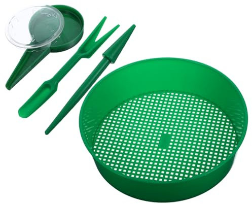 Garneck 1 Set Strumenti da Giardinaggio Setaccio per Fine per Setacciare Utensile per Piantagione