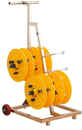 Kabelrullehållare och dispenser, kraftig sladdförvaring rullställ, multifunktionell kabelorganisatör och trådspolhållare, hållbar tråddispenser för elektrisk, industriell användning och detaljhandel