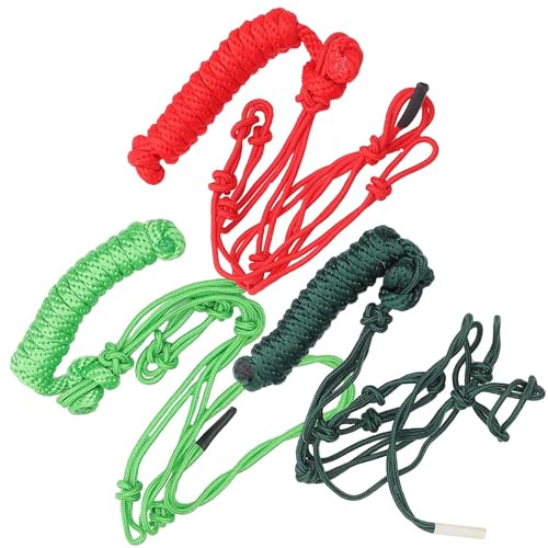 JOINPAYA Cabestro Trenzado para Caballo Portátil de Tela Azul Nudo Rígido para Entrenamiento y Suministros para Caballos Cómodos y Duraderos Color Aleatorio