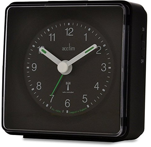 Acctim 71433 Piper Alarm Clock, Black, Radio Controlled